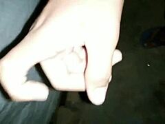 Straight gay masturbates and cums on hot girl’s body