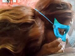 hot tania gives a lovely blowjob to a big cock