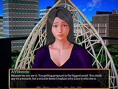 my new family plays a game together in the house