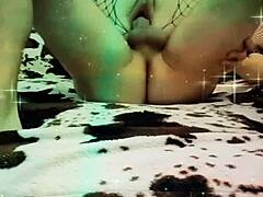 Milf Wife In Stockings Gets Her Ass Fucked Hard With Anal Play