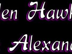 redhead lesbian licks blonde's pussy with toy