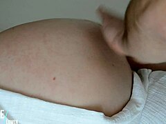 Hot European babe gets vacuum massage on her stunning big booty