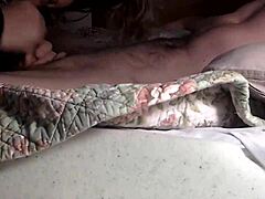 Submissive Babe Sucking Cock with Total Devotion.