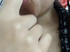 Latina amateur roughly handles her tits just for you in wild session