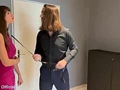 Master trains slut Lety, fucking her ass and mouth until she cums