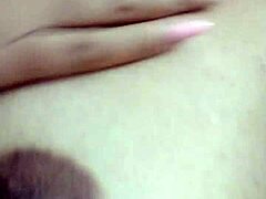 Latina amateur roughly handles her tits just for you in wild session