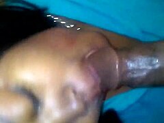 caught him jerking off so i gave him a sloppy handjob