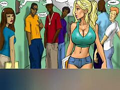 Two Hot Blondes Betting on Massive Black Cock Action 2