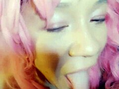 Amateur Girl Swallows Cock After Blowjob