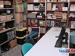 pervert uniformed hunky dude smashes pornstar in doggystyle