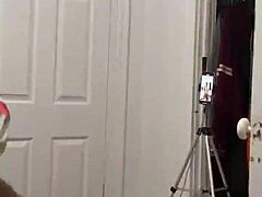 anna maria teasing her fans with big tits behind scenes