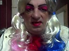 Bisexual Crossdresser Enjoys Tasting Own Piss in Homemade Clip