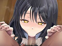 junior gets a blowjob in anime style 😏