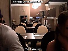 titted brunette picked up for outdoor fun