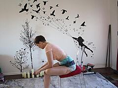 Intimate Yoga Lesson With Mature Brunette Instructor