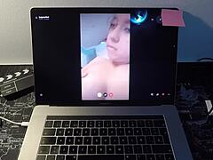 SPANISH MILF LEYVA HOT FUCKS FAN ON WEBCAM