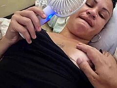 Amateur Couple: She Provokes Him, He Fucks Her Pussy On Pole And Cums Inside