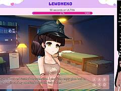 Vtuber Lewdneko plays Order Us naked with small tits