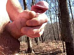 Hiking naked in the wild outdoors today