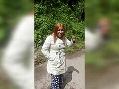 Latina teen rides stranger's cock in homemade cumshot session