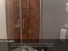 big tits girl meets john johnson in erotic game