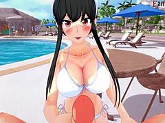 Yor Forger's free fantasy pool party in Genshin Impact