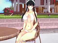 Yor Forger In Bikini Pool Scene