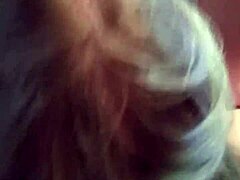 Blue hair girl gives long blowjob 😏