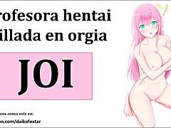 join the hentai orgy with the teacher in cosplay