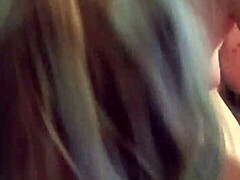 Blue hair girl gives long blowjob 😏