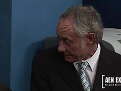 Stacey Saran and Dani Amour compete in sucking and fucking contest.