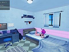 3D animated video of an Asian tutor in a rather unprofessional environment