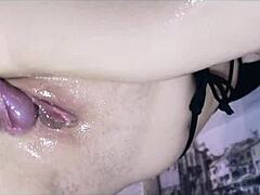 The Russian woman expresses herself during the scene