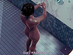 Big tits in the shower!