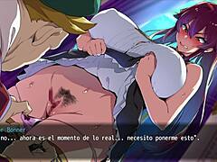 Anime netorare with big tits and ass at party