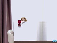 Petite Blonde Shows Off With Reislin And Tom Red