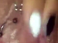 hot wife masturbates with toys and dildo