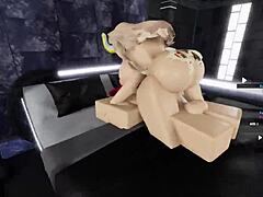 Blonde Succubus Devours Cat Boy Dick With Big Tits