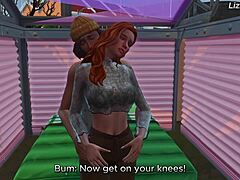 this innocent redhead fucks bbc on the street in sims 4 animation