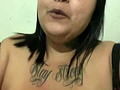 Latina Mary Jhuana Offers Blowjob for Tattoo at Friend’s House