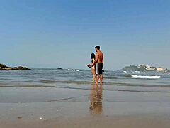 Wild beach trip with friend ends in wild sex video