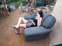 Latina teen luara amaral records big cock creampie