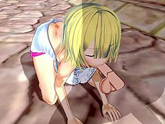 3D Hentai Features Huge Ass And Big Tits With Squirting Cum