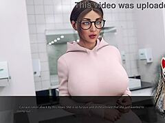 The sexy secretary flirts at the office