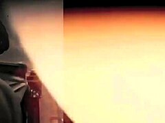 Beautiful striptease with a sexy beaver dance