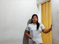 Hospital nurse seduces patient for rough and passionate sex