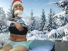 Adorning My Christmas Pussy With Accessories