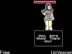 Hentai game with horror elements and pixel art graphics
