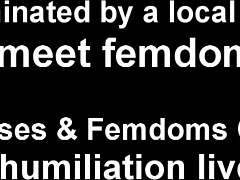Femdom BDSM ball kicking and humiliation
