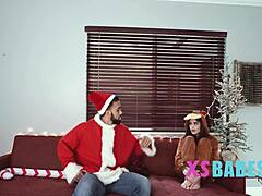 tiny christmas moments with cute skinny gal, oops forgot her name!